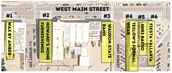 Map of West Main Street Waukon, IA